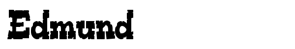 Edmund font preview